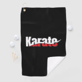 Karate Martial Arts Abstract Swish Golfhanddoek (Insitu)
