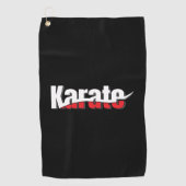 Karate Martial Arts Abstract Swish Golfhanddoek (Voorkant)