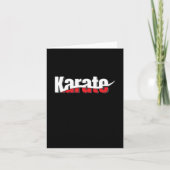 Karate Martial Arts Abstract Swish Kaart (Voorkant)
