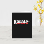Karate Martial Arts Abstract Swish Kaart (Gele Bloem)