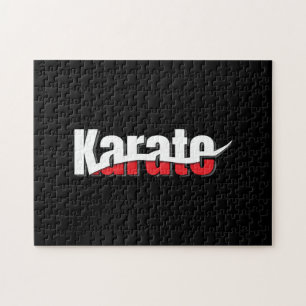 Karate Martial Arts Abstract Swish Legpuzzel
