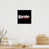 Karate Martial Arts Abstract Swish Poster (Keuken)