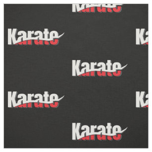 Karate Martial Arts Abstract Swish Stof