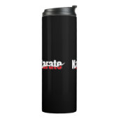 Karate Martial Arts Abstract Swish Thermosbeker (Gedraaid links)