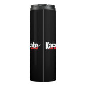Karate Martial Arts Abstract Swish Thermosbeker (Achterkant)