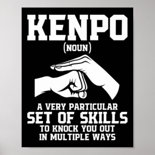 Karate Martial Arts Black Belt Comt Sportvechter Poster