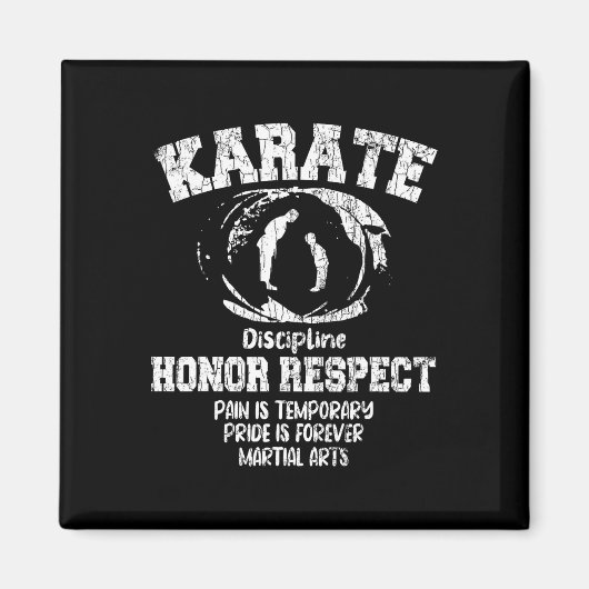 Karate Martial Arts Definitie Grappig Black Belt G Magneet (Voorkant)