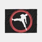 Karate Martial Arts Essence Fleece Deken (Voorkant (Horizontaal))