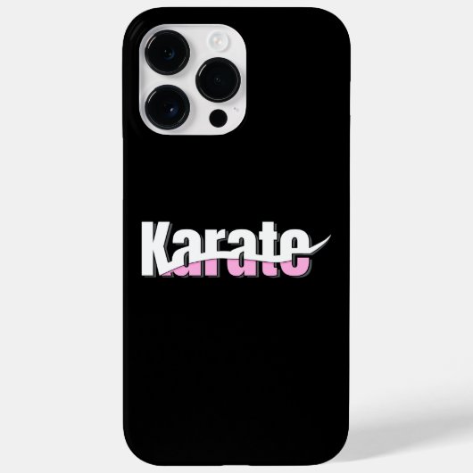 Karate Martial Arts Girly Pink Case-Mate iPhone Case (Achterkant)