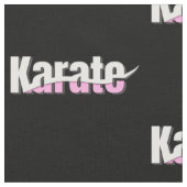 Karate Martial Arts Girly Pink Stof (Close Up)