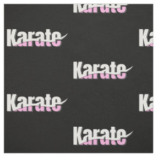 Karate Martial Arts Girly Pink Stof