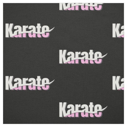 Karate Martial Arts Girly Pink Stof (Swatch)