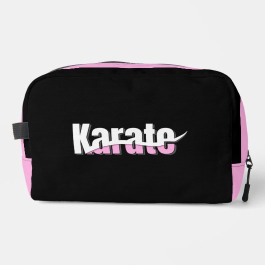Karate Martial Arts Girly Pink Toilettasje (Voorkant)