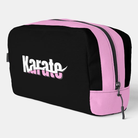 Karate Martial Arts Girly Pink Toilettasje (Rechterhoek)
