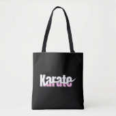 Karate Martial Arts Girly Pink Tote Bag (Voorkant)