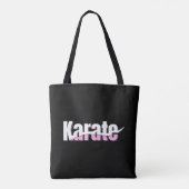 Karate Martial Arts Girly Pink Tote Bag (Achterkant)