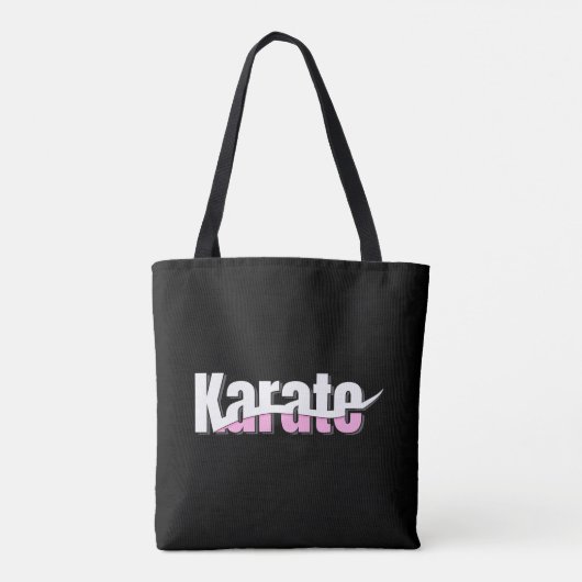 Karate Martial Arts Girly Pink Tote Bag (Achterkant)