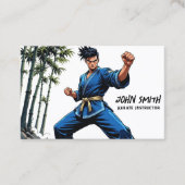 Karate Martial Arts Instructor Visitekaartje (Voorkant)