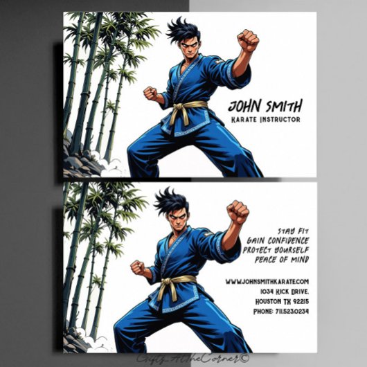 Karate Martial Arts Instructor Visitekaartje