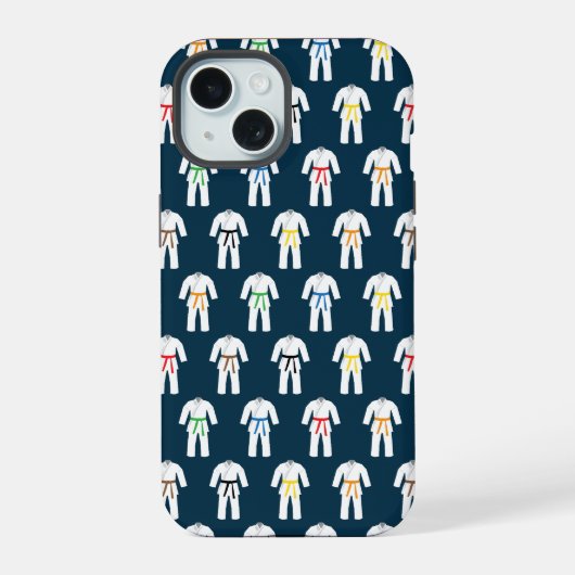 Karate Martial Arts iPhone 15 Case (Achterkant)