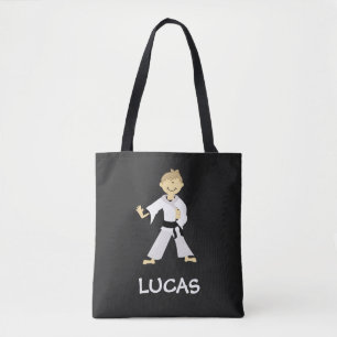 Karate Martial Arts Kempo Black Belt Boy Tote Bag