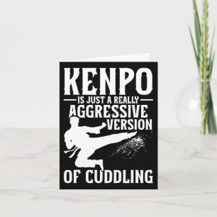 Karate Martial Arts Meisje Lady Kenpo School Fight Kaart