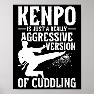 Karate Martial Arts Meisje Lady Kenpo School Fight Poster