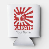 Karate Martial Arts met Japans ontwerp Blikjeskoeler (Achterkant)