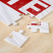 Karate Martial Arts met Japans  ontwerp Legpuzzel (Zijkant)