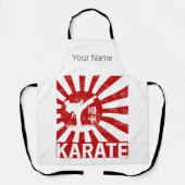 Karate Martial Arts met Japans ontwerp Schort (Voorkant)