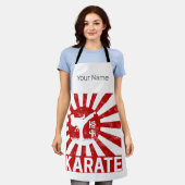 Karate Martial Arts met Japans  ontwerp Schort (Gedragen)