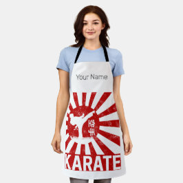 Karate Martial Arts met Japans ontwerp Schort