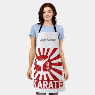 Karate Martial Arts met Japans  ontwerp Schort