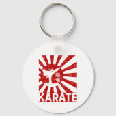 Karate Martial Arts met Japans ontwerp Sleutelhanger (Voorkant)