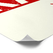 Karate Martial Arts met japanse Rising Sun Poster (Hoek)