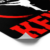 Karate Martial Arts niet riskeren Kenpo School Fig Poster (Hoek)