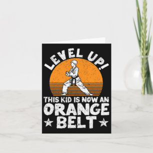Karate Martial Arts niveau omhoog Dit Kind is nu e Kaart