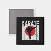 Karate  Martial Arts Retro Karate Japans Magneet (Voorkant / Achterkant)