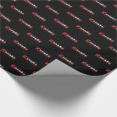 Karate Martial Arts Rood Cadeaupapier (Hoek)