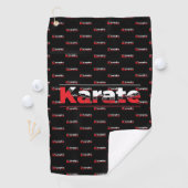 Karate Martial Arts Rood Golfhanddoek (Insitu)