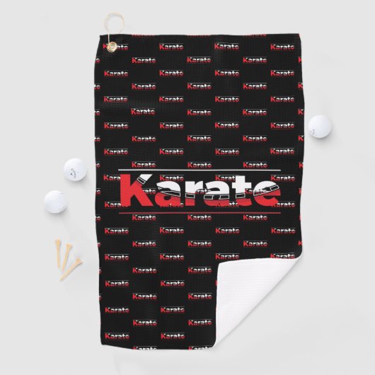 Karate Martial Arts Rood Golfhanddoek (Insitu)
