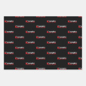 Karate Martial Arts Rood Inpakpapier Vel (Voorkant)