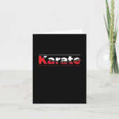 Karate Martial Arts Rood Kaart (Voorkant)