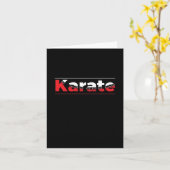 Karate Martial Arts Rood Kaart (Gele Bloem)