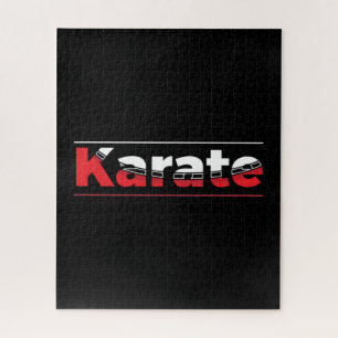 Karate Martial Arts Rood Legpuzzel
