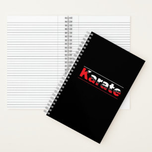 Karate Martial Arts Rood Notitieboek