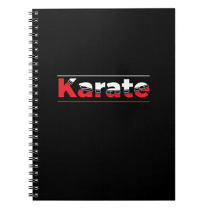 Karate Martial Arts Rood Notitieboek