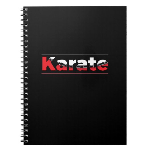 Karate Martial Arts Rood Notitieboek (Voorkant)