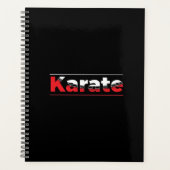 Karate Martial Arts Rood Planner (Voorkant)