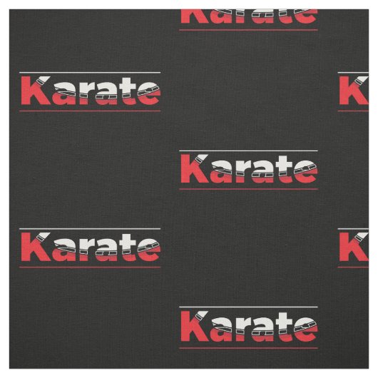 Karate Martial Arts Rood Stof (Swatch)